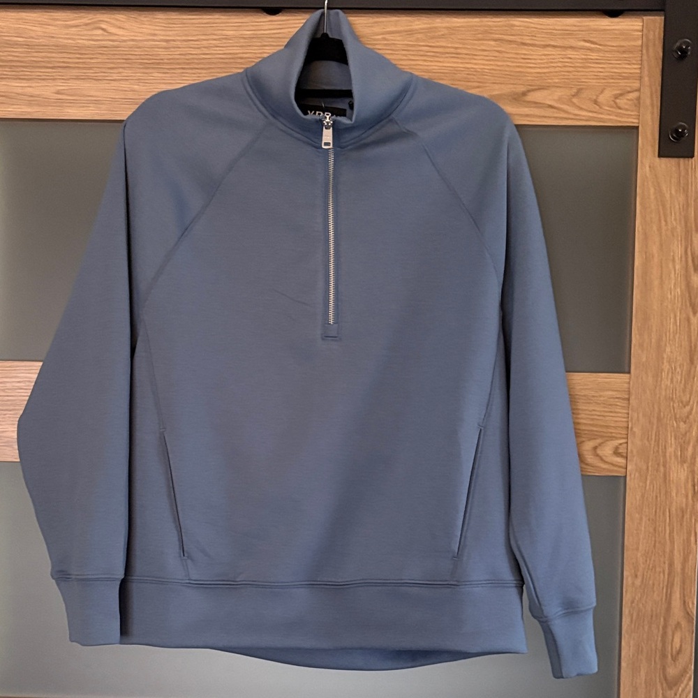 Women’s Blue Half-Zip Sweater NWT